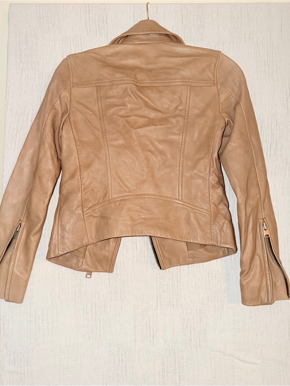 All Saints Dalby leather biker jacket 00 - Picture 7 of 12